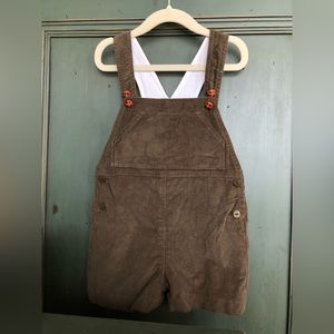 La Coqueta Toddler Corduroy Overall shorts (2T - 3T)